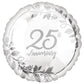 18" Happy Anniversary Silver Foil Balloon