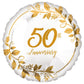 Anagram 18" Happy Anniversary Gold Foil Balloon