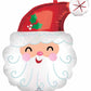 27" Smiling Santa Foil Balloon