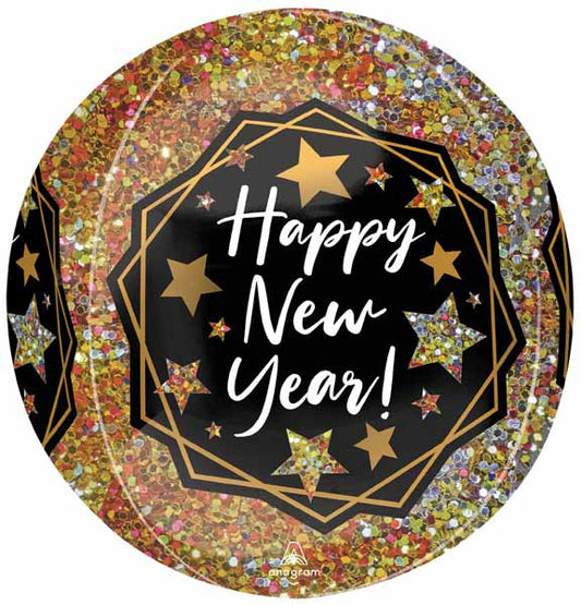 16" Orbz New Year's Round Balloon