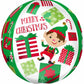 16" Orbz Christmas Round Balloon
