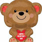 Cuddly Bear Valentine's Day Balloon