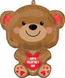 Cuddly Bear Valentine's Day Balloon