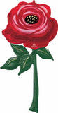 Anagram 55" Multi-Balloon Painted Rose Valentine's Day Foil Balloon Gift