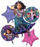 Anagram Disney Encanto 5 Foil Balloons Bouquet Birthday Party Decor