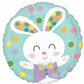 Jumbo Rabbit Easter Bunny Round Foil Balloon Party Decor