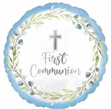 My First Communion Blue Balloon