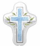 Blue Cross First Communion Foil Balloon