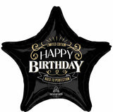 Happy Birthday Aged to Perfection Jumbo Foil Star Balloon