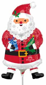 Mini Santa Foil Balloon