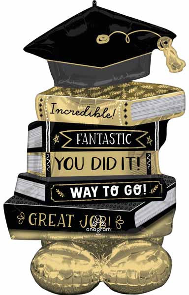 Grad Books & Cap Airloonz Balloon Decoration