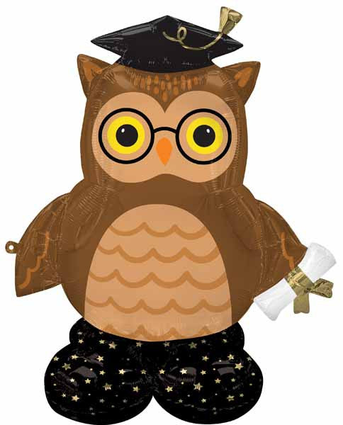 Grad Owl Wise Airloonz Balloon Decoration