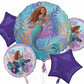 Live Action Little Mermaid Foil Balloon Bouquet
