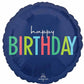 Happy birthday simple modern foil balloon