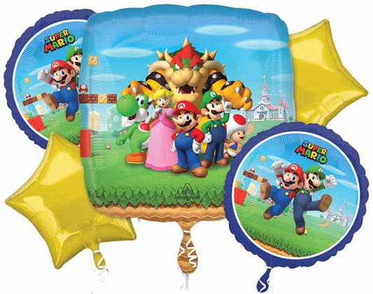 mario brothers balloon bouquet for helium