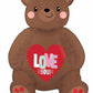 20" Sitting Love Bear  Air Filled