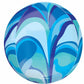 Blue Macro Marbles Foil Balloon