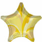 Vibrant Gold Macro Marble Star Shaped Foil Balloon
