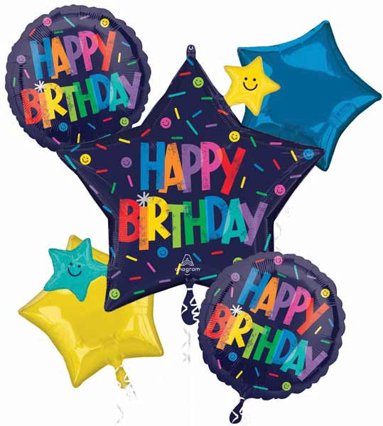 Bold Birthday Balloon Bouquet