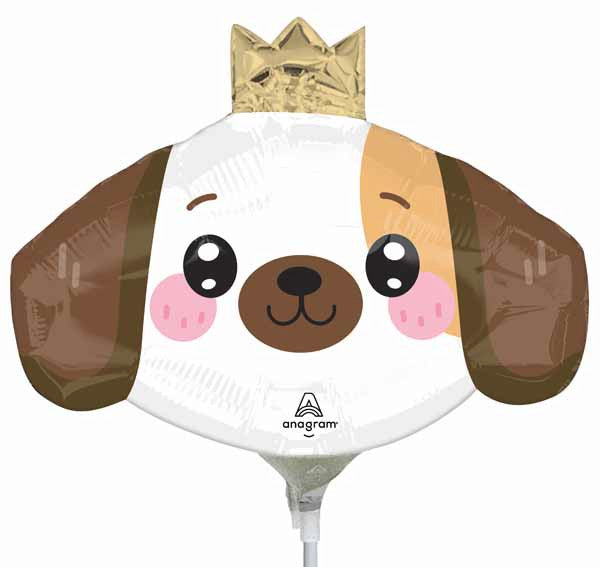 Mini Airfill Kawaii Puppy Dog Foil Balloon
