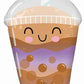 Airfilled Boba Tea Drink Foil Balloon Mini Shape
