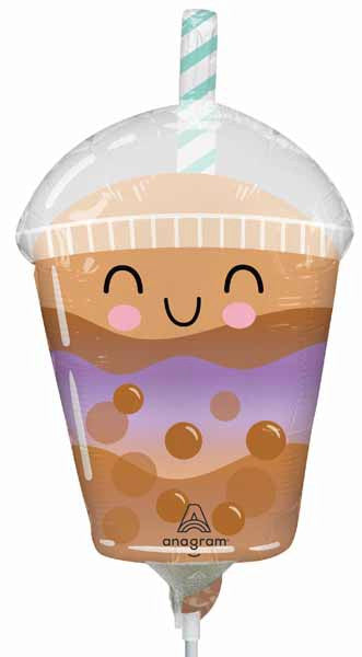 Airfilled Boba Tea Drink Foil Balloon Mini Shape