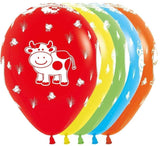 Farm Animals Latex Balloon – Kids Birthday Party Decorations 1/CT
