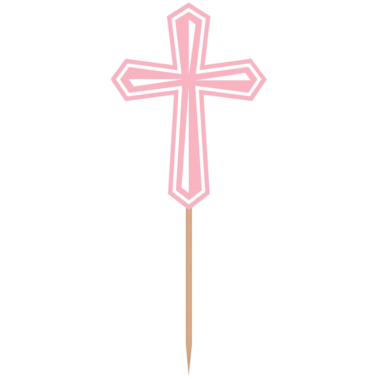 Communion Cross Party Picks - Pink 36/PCS