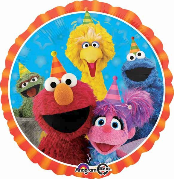 Sesame Street Round Foil Balloon 18"