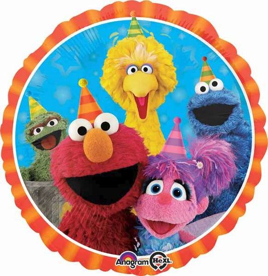 Sesame Street Round Foil Balloon 18"