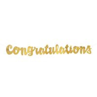 Gold Script Congratulations "Banner"