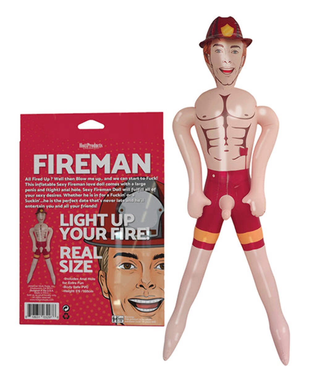 Inflatable Fireman Love Doll Life Size