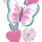 Flutters Butterfly Happy Birthday Foil Balloon Bouquet