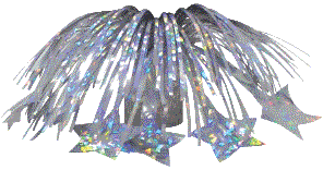 Star Silver Cascade Balloon Holder