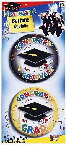 Congrats Grad Pin Buttons