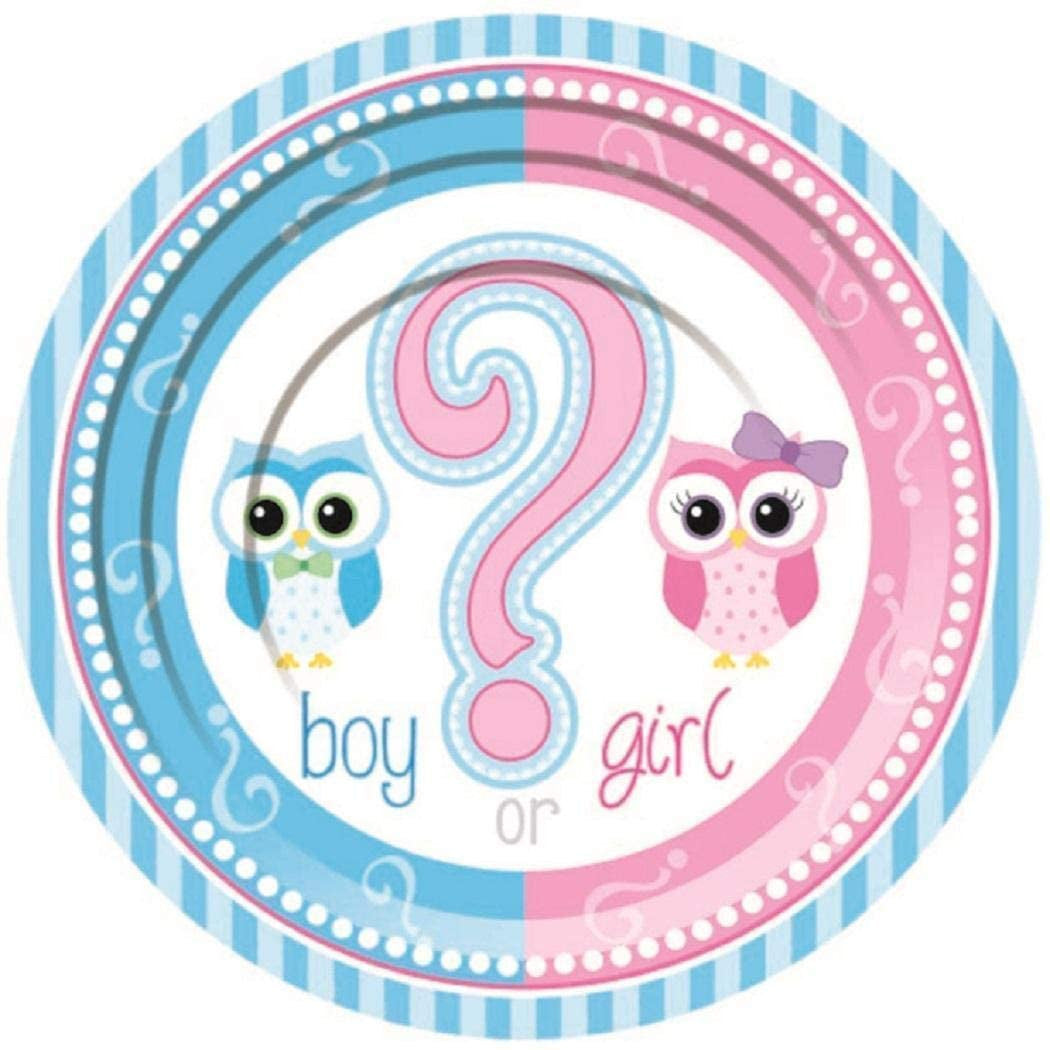 Gender Reveal Dessert Plates 8pk