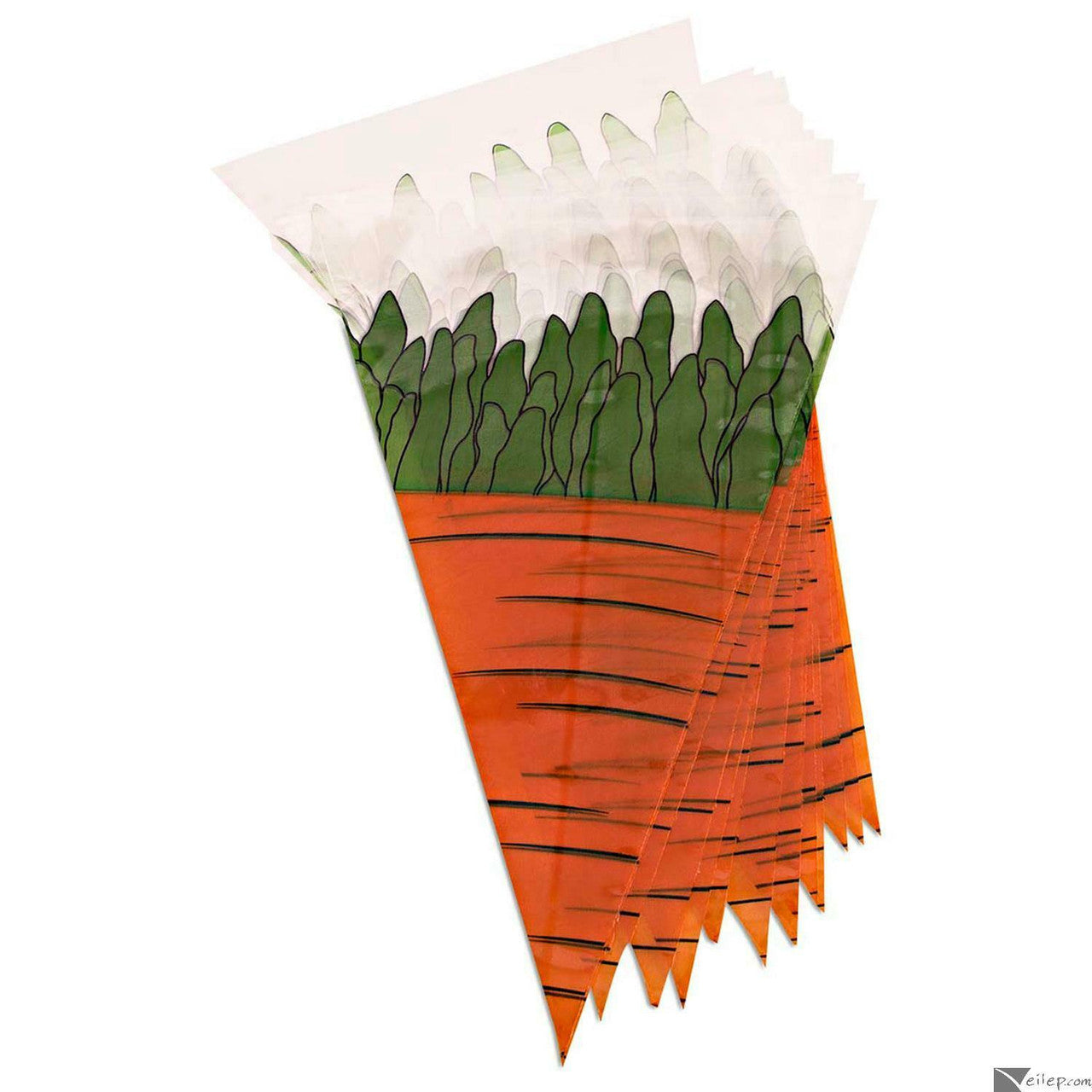 Easter Bunny Rabbit Eggs Sunday Spring Holiday Party Carrot Treat Bags 11" 12pk