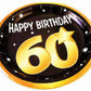 60th birthday paper plates 8pcs