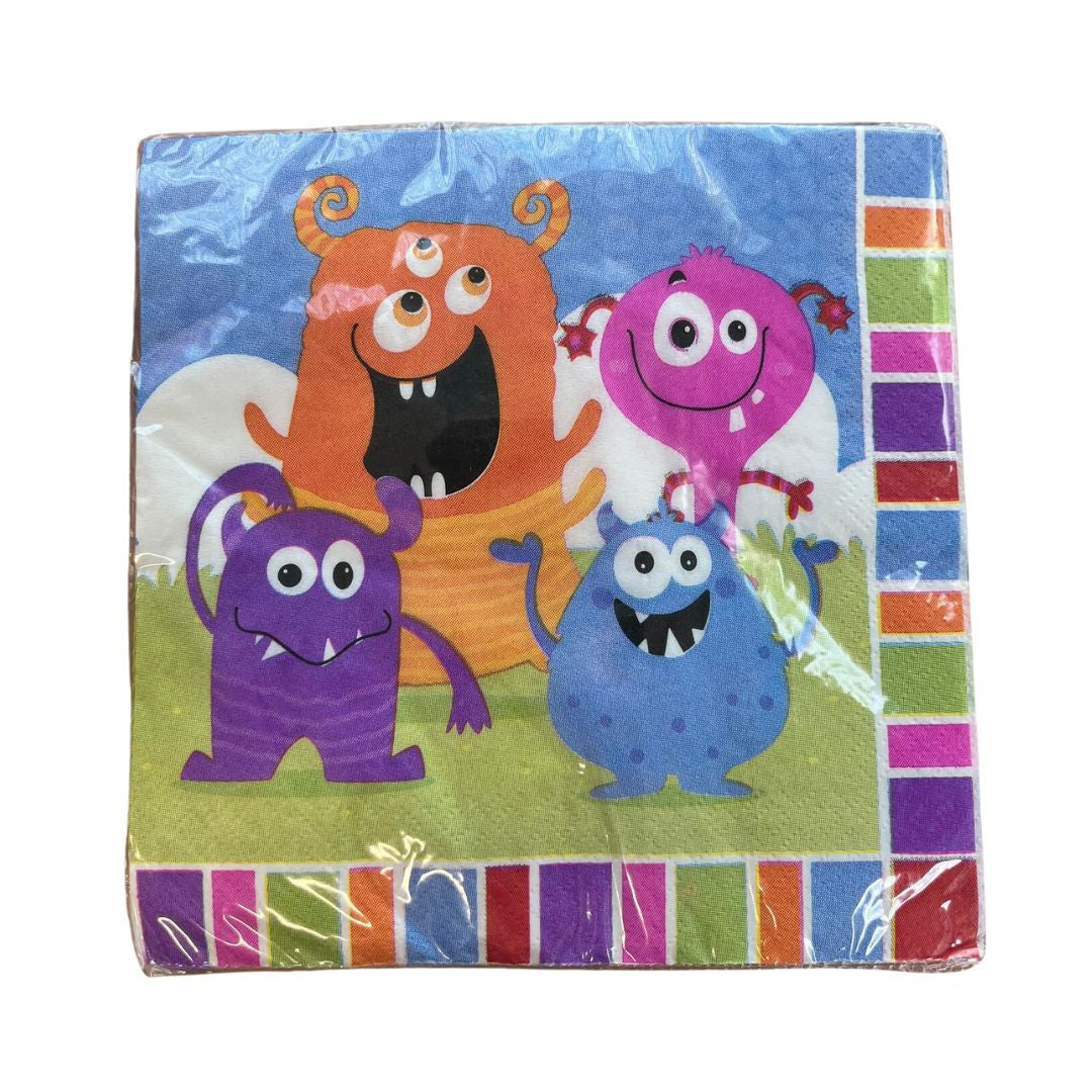 Friendly Monsters Dinner Napkins