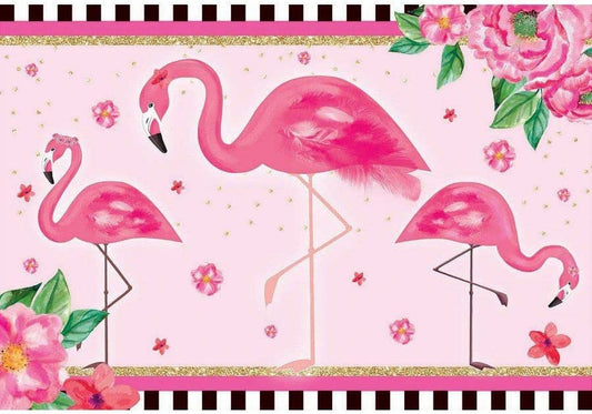 Pink Flamingo Party Table Decoration