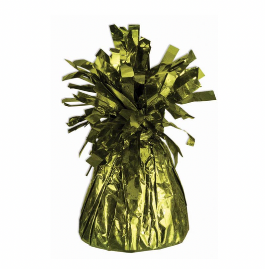 Small Foil Balloon Weight Lime Green