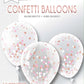 Pack of 3 Confetti Balloons