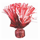 Foil Pom Pom Balloon Weight Red And White