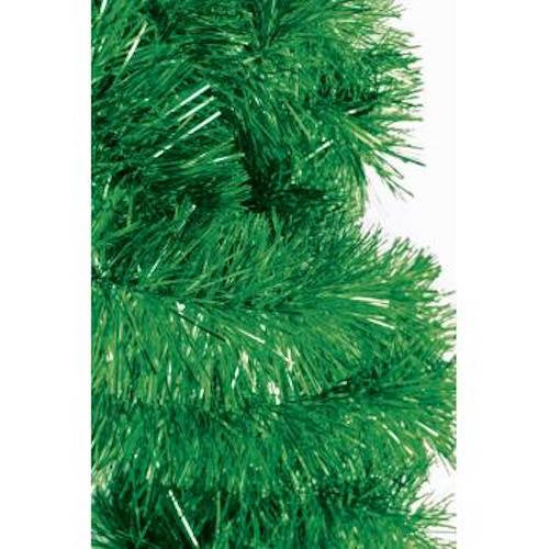 9' Green Tinsel Garland Christmas Holiday Decoration