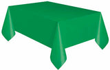 Plastic Emerald Green Tablecover 54" x 108" 1/CT