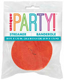 Orange Crepe 81' Party Streamer