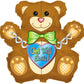 Huge Get Well Teddy Bear Balloon