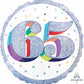Anagram 18" Holographic Glitter 65 Happy Birthday Foil Balloon Party Decor