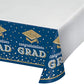 Gold & Dark Blue Paper Tablecover Graduation