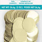 2oz Gold Round Foil Confetti 1/CT